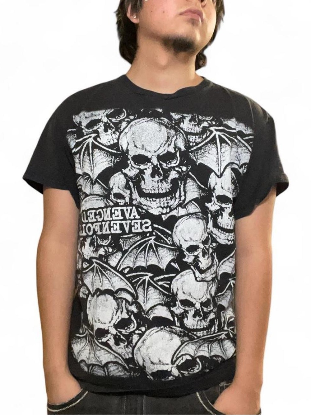 Vintage Avenged Sevenfold Deathbat All Over Print‎ T-Shirt